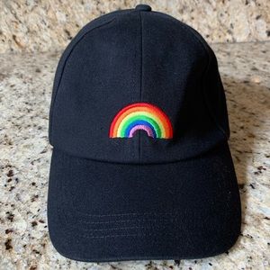 Black hat with rainbow